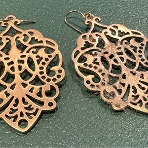 Premier Elegant Gold & Silver Filigree Earrings (see both pictures)